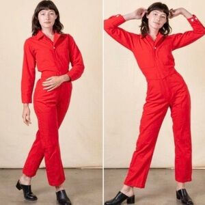 BigBudPress Original Everyday Long Sleeve Jumpsuit Red